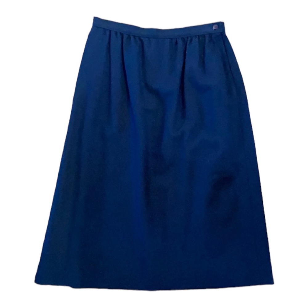Pendleton Vintage Pure Virgin Wool Navy Skirt size 10